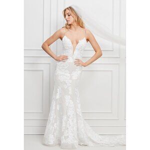 Wtoo Valenta Wedding Gown Size 12 NEW Ivory